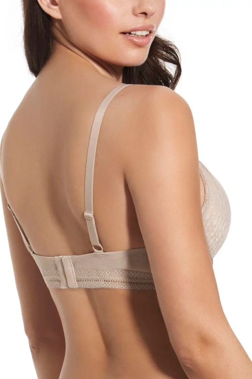 Biustonosz usztywniany braletka Martina, tierra-beż