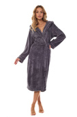 Szlafrok L&L 2412 Night długi S-XL damski onyx
