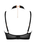 Biustonosz braletka soft Brasica + choker, czarny