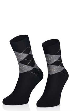 Skarpety Intenso 1955 Superfine męskie Wzór 41-46 granantowy