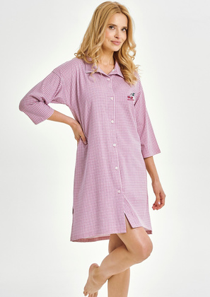 Koszula Taro Joliee 3436 3/4 S-XL Z25/26 rozpinana damska różowy