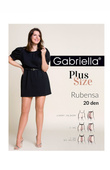 Rajstopy Gabriella Rubensa Plus Size 161 20 den 6-7 grafit/odc.szarego