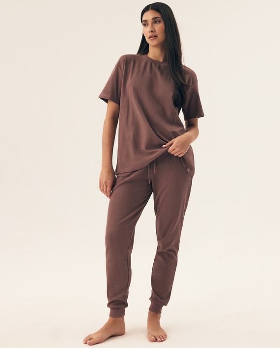 Piżama Henderson Ladies 43349 Nilsa kr/r S-L coffee