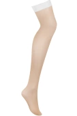 Pończochy Obsessive S814 Stockings, białe
