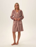 Szlafrok Henderson Ladies 41950 Frankie S-2XL dusty rose