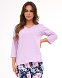 Piżama Cornette 389/463 Natalie 2 7/8 S-2XL damska liliowy