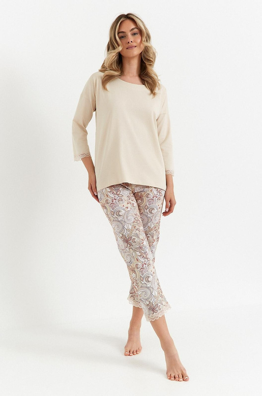 Piżama Cana 486 3/4 S-XL wanilia