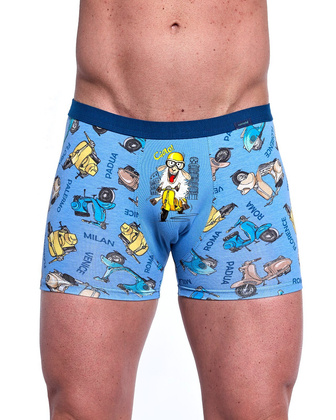 Bokserki Cornette Tattoo 280/243 Ciao S-2XL niebieski