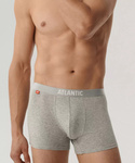 Bokserki Atlantic 5BMH-011 A'5 S-2XL czarny-szary melanż