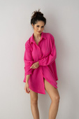 Koszula Sensis Magenta dł/r S-XL rozpinana amarantowy