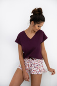 Piżama Sensis Marisol  kr/r S-XL burgund