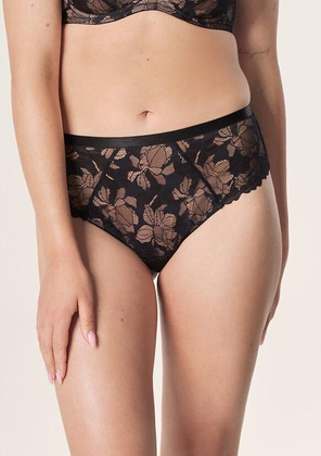 Figi Mefemi Hanna Brazyliany DB52 Wysokie S-XL czarny-beżowy