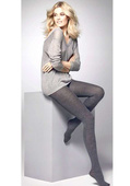 Rajstopy Veneziana Starlet Lurex 80 den 2-4 melange/odc.szarego