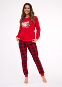 Piżama Cornette 671/421 Winter dł/r Christmas S-2XL damska czerwony