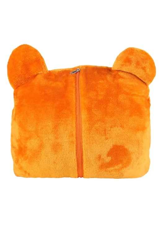 Ciepła kocobluza/poduszka 2w1 Tygrys PDD5600-007, pomarańcz