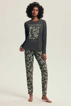 Piżama Henderson Ladies 43685 Danna dł/r S-2XL grey