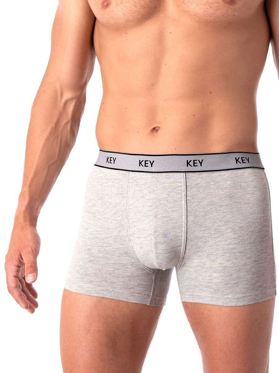 Bokserki Key MXH 222 B25 M-2XL jasny szary