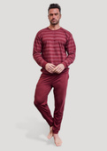 Piżama Cornette 117/320 Loose 16 M-2XL męska bordowy