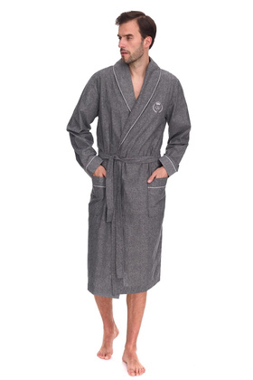 Szlafrok L&L 2532 Zeus M-2XL męski szary