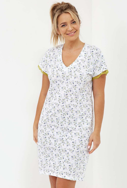 Koszula Cana 245 kr/r 2XL biały-kwiatki