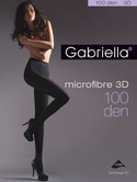 Rajstopy Gabriella Microfibre 3D 119 100 den 2-4 nero/czarny