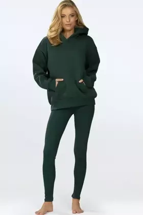 Modny komplet damski/dres ze legginsami OSEYE, zielony