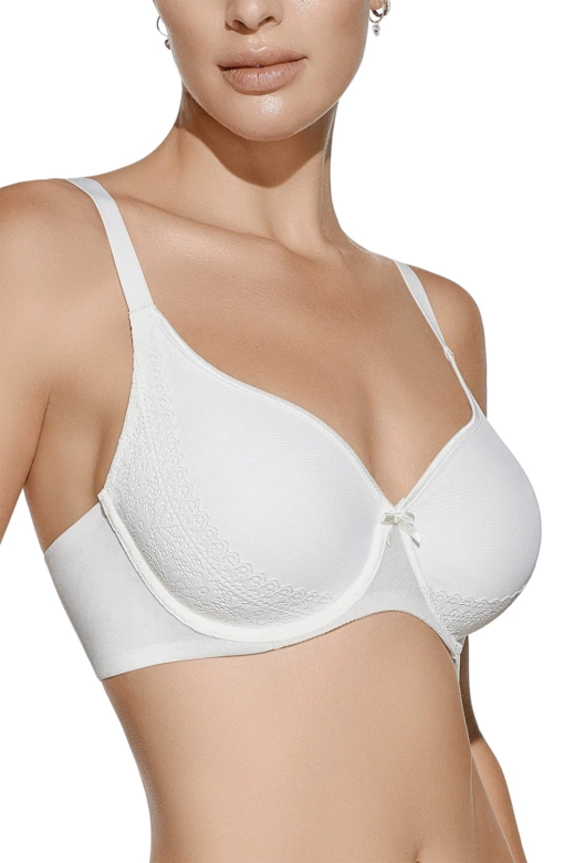 Klasyczny biustonosz RITA, marfil-perła