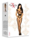 Etain pikantne bodystocking body siatka, czarne