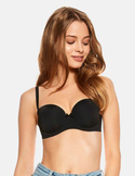 Biustonosz bardotka Henderson Ladies Raff 23446 czarny