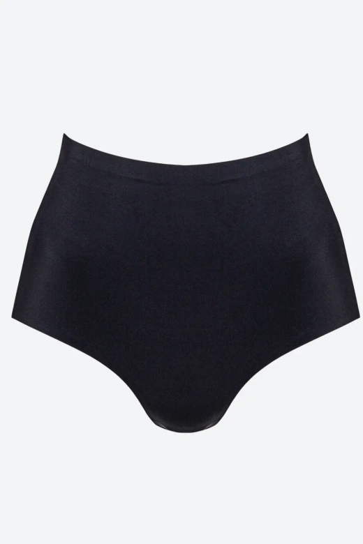 Koronkowe figi z wysokim stanem Leila, Nero/Czarny