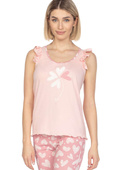 Piżama Regina 658 sz/r S-XL L24 damska melanż jasny