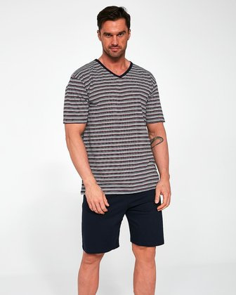 Piżama Cornette 330/41 kr/r M-2XL męska szary melanż