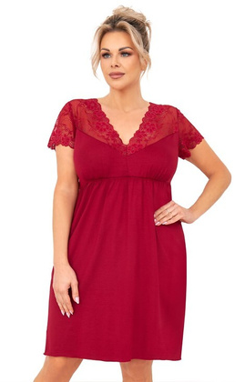 Koszula Donna Livia kr/r 3XL-6XL burgund