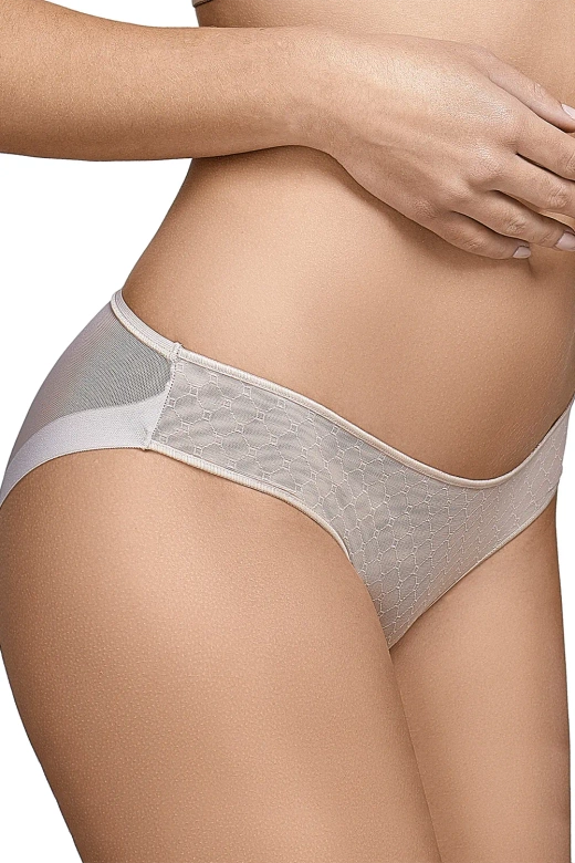 Cięte laserowo eleganckie figi KATIA, tierra-beżowy