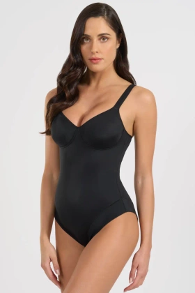 Modelujące gładkie body 3155, nero-czarny