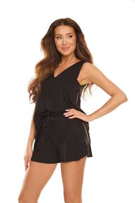 Piżama De Lafanse 706 Lana sz/r S-2XL czarny