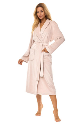 Szlafrok L&L 2510 Aura długi S-XL damski angora