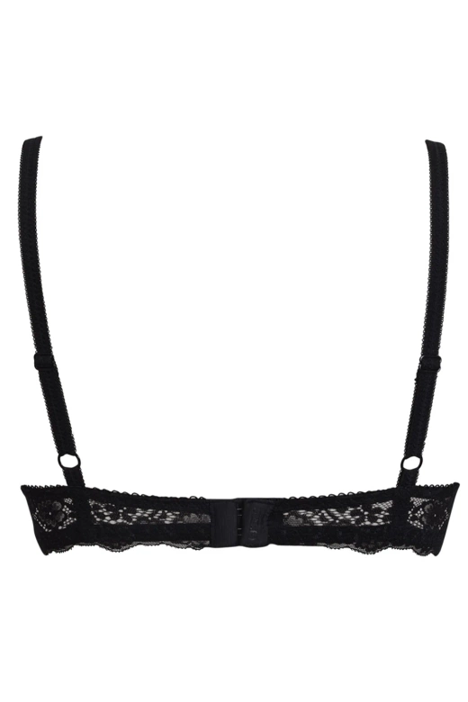 Miękki koronkowy biustonosz na fiszbinach Allure 2672, nero/czarny