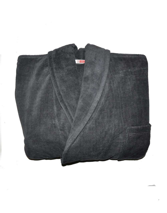 Szlafrok De Lafense 803 M-2XL męski szary-paski