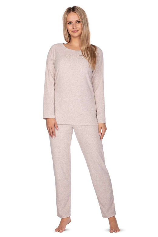 Piżama Regina 643 dł/r Frotte 2XL damska niebieski