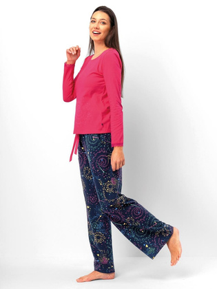 Piżama Key LNS 750 B25 dł/r S-XL malinowy