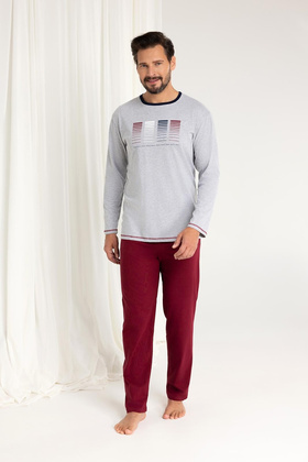 Piżama Regina 487dł/r 2XL-3XL Z25/26 męska turkusowy