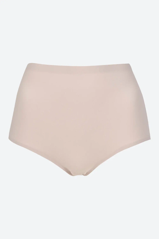 Koronkowe figi z wysokim stanem Leila, Cipria/beż