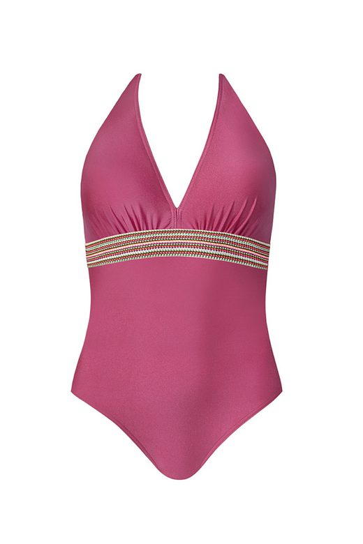 SELF S1068 Strój jednoczęściowy push-up, róż