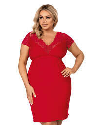 Koszula Donna Tess Plus 3XL-6XL czerwony