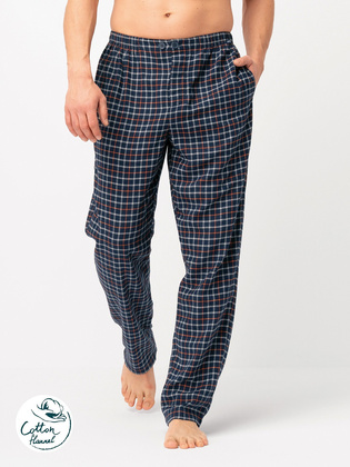 Spodnie piżamowe Key MHT 481 B25 M-2XL męskie granatowy