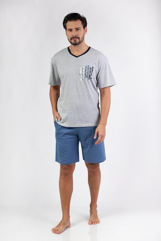 Piżama Regina 477 kr/r 2XL W25 męska melanż jasny
