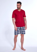 Piżama Cornette 326/180 Norway kr/r S-2XL męska bordowy