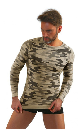 Koszulka Sesto Senso P1034 Thermoactive Military Style dł/r Men S-2XL grafitowy