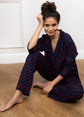 Piżama Sensis Sophia dł/r S-XL granatowy